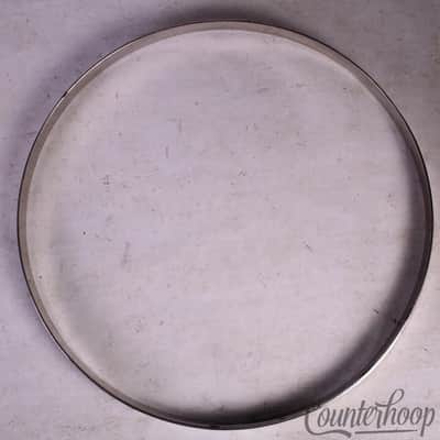 Slingerland 14"Single-Flange Snare/Tom Drum Rim/Hoop Nickel Brass Radio King 40s image 2