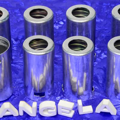 Eight Pure Aluminum Medium Nine Pin J-Slot/Bayonet Spring Loaded Tube Shields Lowest Reverb Price image 2