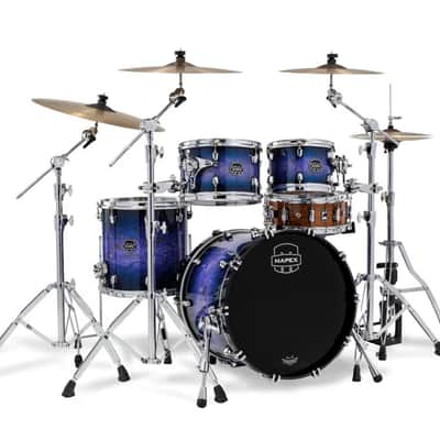 ~NEW!~ Mapex SR504XZXQ Saturn VI Fusion 4-Piece 10/12/14/20 Drum Kit Set in Cobalt Burst Gloss Lacquer image 1