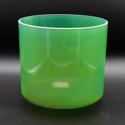 Crystal Tones 8" Chrysoprase Quartz Crystal Singing Bowl (G#4-15) image 3
