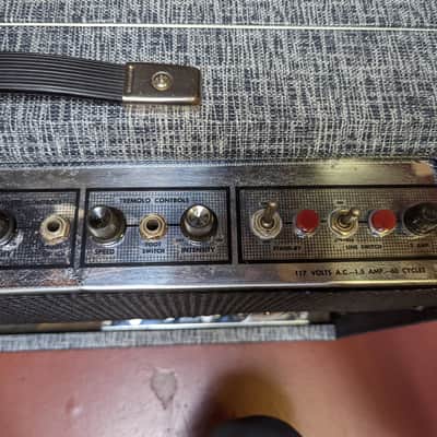 1965 Supro Big Star 2 x 12" Tube Guitar Combo Amp - Looks Excellent - Sounds Great! image 7