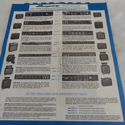 AMPEG 1969 FULL LINE COLOR CATALOGUE BROCHURE SVT BABY BASS SCROLL DAN ARMSTRONG EMMONS GRAMMER COMPLETE AMPEG COLLECTOR RARE CATALOG SALE!!$ image 8