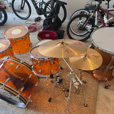Ludwig Bonham Kit 2020 - Amber Vistalite w/Timpani image 7