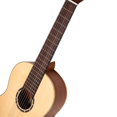 Ortega R133-7 Family Series Pro Solid Spruce Top Nato Neck Nylon 7-String Classical Acoustic Guitar w/Gig Bag image 10