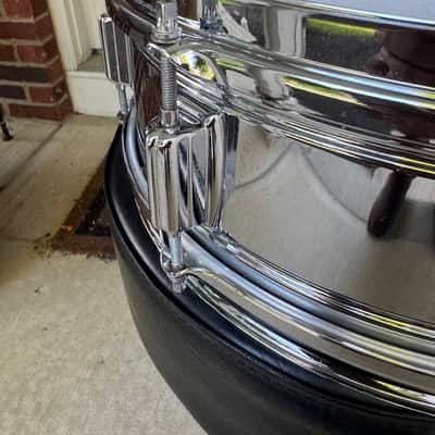 PowerTone 5x14" 8-Lug Brass Snare Drum with "Beavertail" Lugs image 8