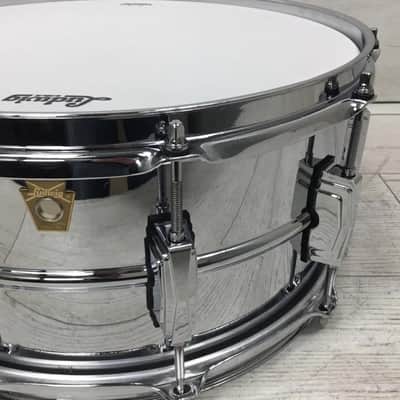 Ludwig Supraphonic 6.5 X 14 Chrome Over Brass Snare Drum image 3