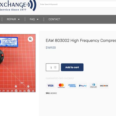 EAW 803002 CD-1603 drivers and horns pair image 7