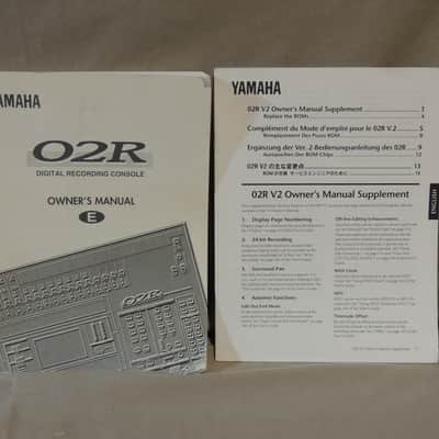 Yamaha O2R Digital Recording Console Version 2 Owner's Manual [Three Wave Music] image 1