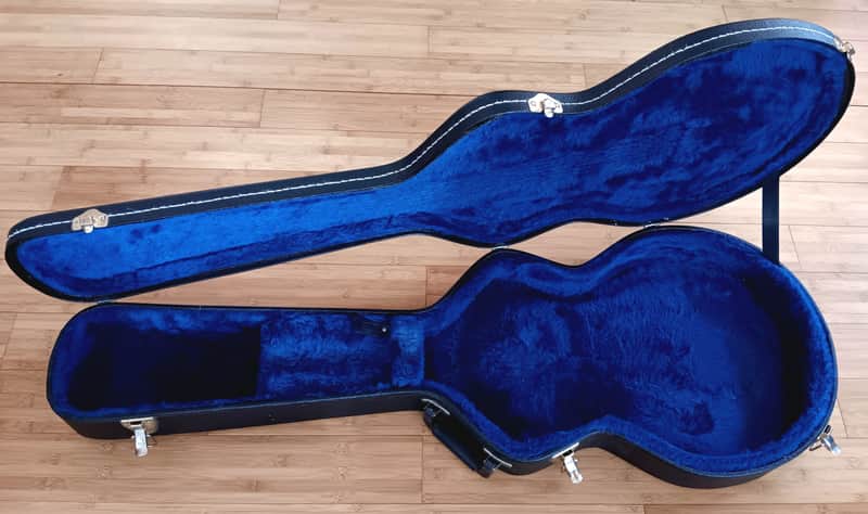 TKL Ibanez AS100C Guitar Case 2010s Artcore Semi-hollow Hardshell Case - Black with Blue Interior image 1