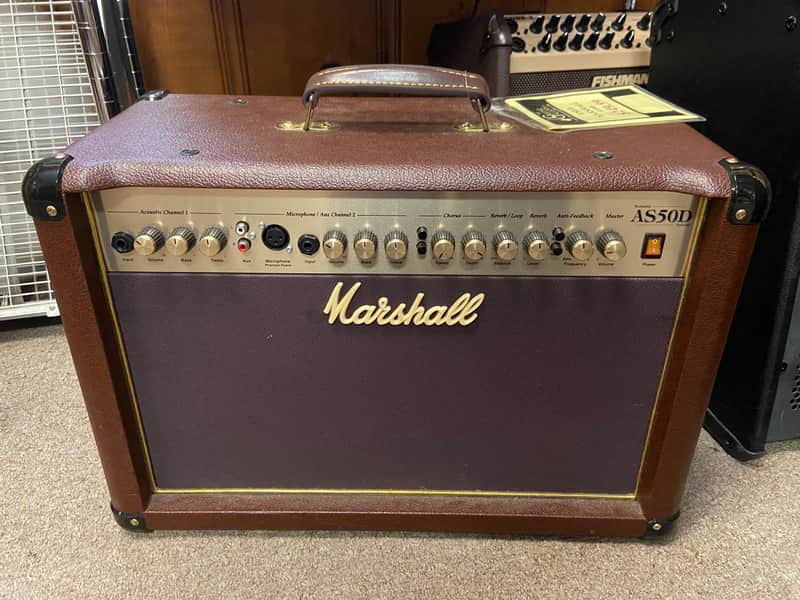 Marshall Acoustic Soloist AS50D 2-Channel 50-Watt 2x8" Acoustic Guitar Combo 2007 - Present - Brown image 1