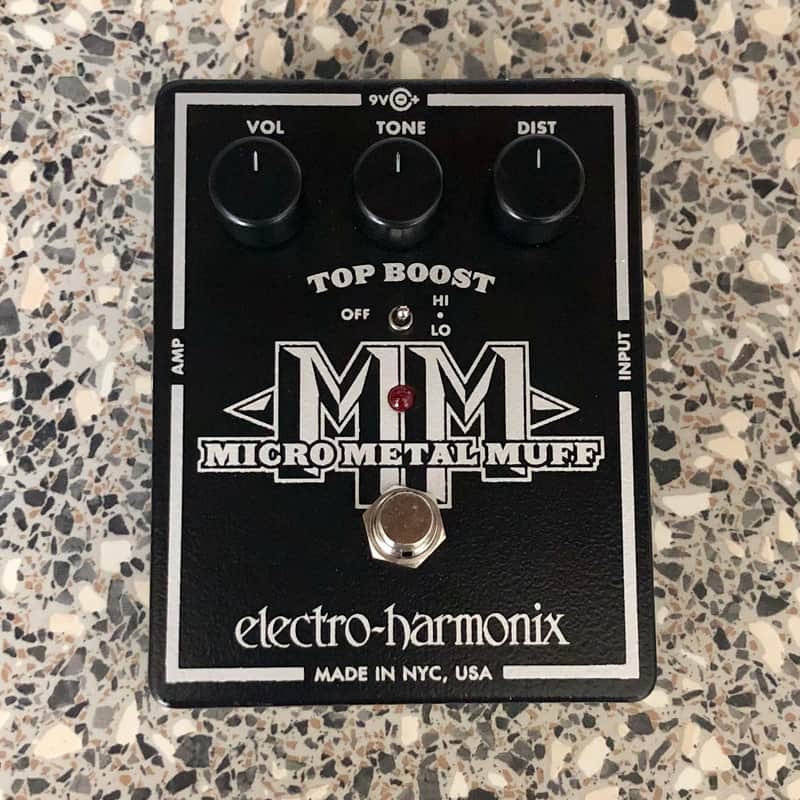Electro-Harmonix Micro Metal Muff Distortion with Top Boost 2008 - 2020 - Black image 1