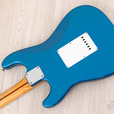 1989 Fender American Vintage '57 Stratocaster, Lake Placid Blue w/ Custom Shop Fat 50s & Tweed Case image 14