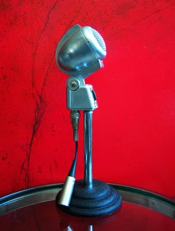 Vintage 1950's Turner S22D / 22D microphone modified dynamic w period cable High Z harp mic 33D image 1