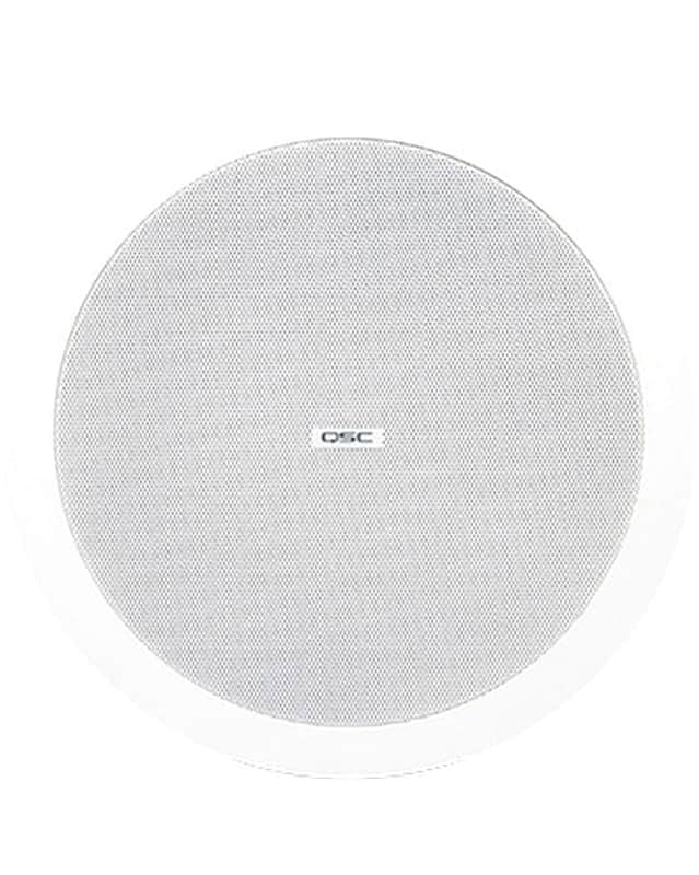 QSC AD-C6T - Ceiling Loudspeakers Pair - White – Ceiling Loudspeaker - Like New w/ Original Box image 1
