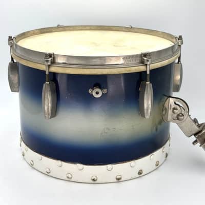 Used Vintage Slingerland Radio King 4pc Drum Set Blue Duco - Good image 9