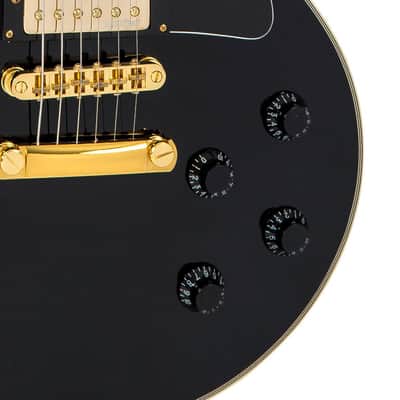 Vintage V1003 ReIssued 3 Pickup Electric Guitar ~ Boulevard Black image 6