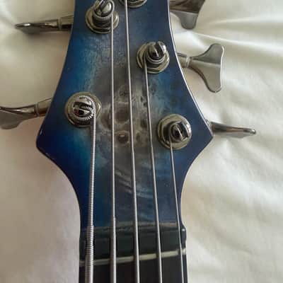 Ibanez BTB845-CBL Standard 2020 - Present - Cerulean Blue Burst Low Gloss image 6