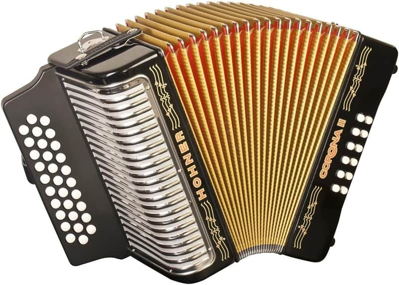 Hohner Corona II F/Bb/Eb Diatonic Accordion - Black (3500FB) image 1