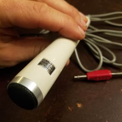 Sony F-96 Dynamic Microphone High Impedance w/ stand and case 1970s Beige image 1