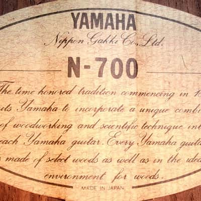 Rare "Japan Vintage" Yamaha N-700 Miyuki Nakajima (1978) + Yamaha Rocket Hard Case plus more extras image 22