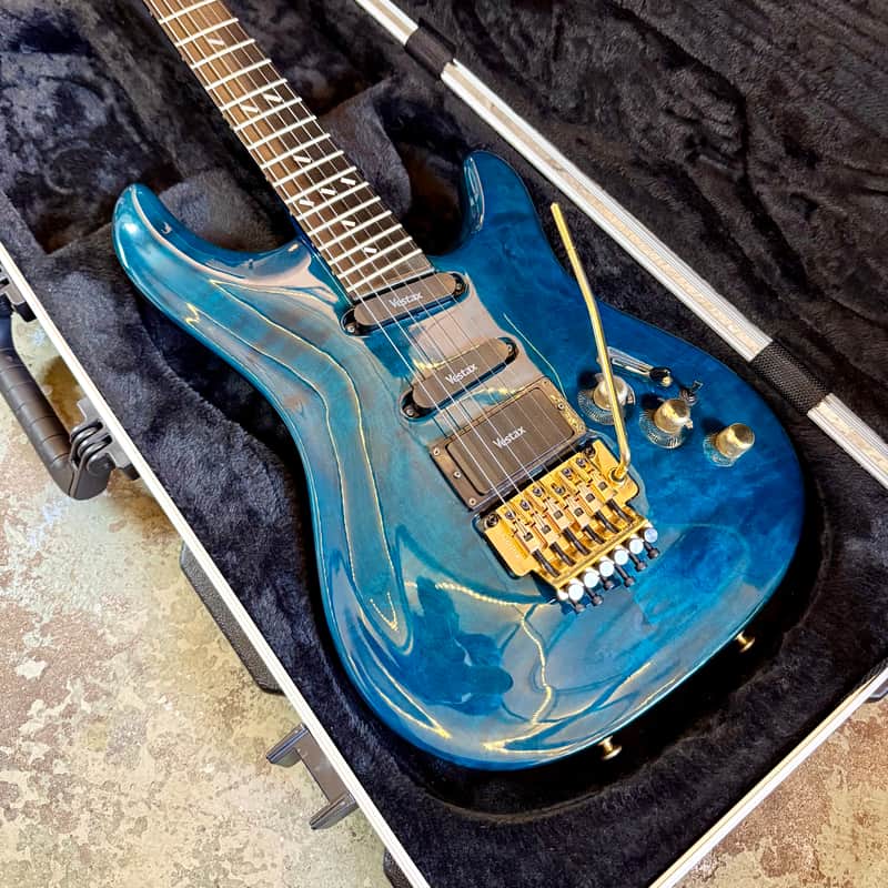 Vestax GV II Superstrato 1990's - Ocean trans blue original