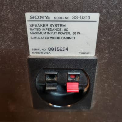 Sony Sony SS-U310 are vintage, wood-grain bookshelf speakers 90s  - Wood grain image 9