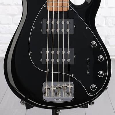 Ernie Ball Music Man StingRay Special 5 HH Bass Guitar - Black with Maple Fingerboard (SRaySp5HHBlkd1) image 3