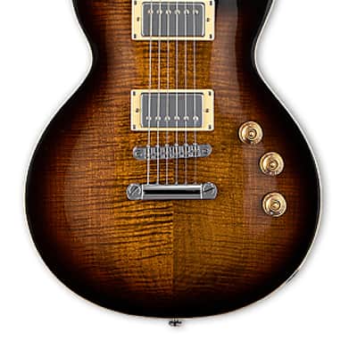 ESP LTD EC-256 FM Eclipse with Rosewood Fretboard Dark Brown Sunburst image 1