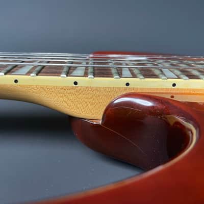 Ibanez EX370FM 1991 Transparent Amber Sunburst Flame Maple MIK w/ Hard Case image 10