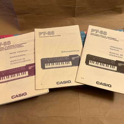 Casio  Tone Bank PT-88 32Key keyboard Synth 80s - Black Very Good Condition in Box with Users Manual booklets image 14