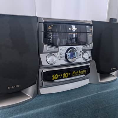 Refurbished Sharp CD-C606 w/Remote 1999 - Silver/Black image 2