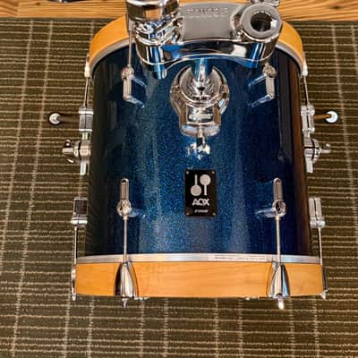 Sonor AQX Micro 14x14 Bass Drum In Blue Ocean Sparkle image 2