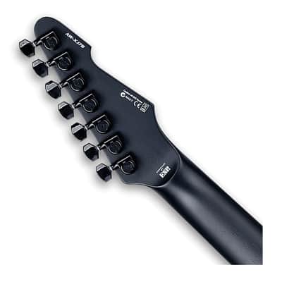 ESP LTD Alex Wade AW-XJ7B Signature 7-Str Baritone Electric Guitar - Black Satin image 5