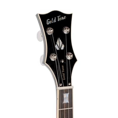 Gold Tone OB-2AT/L Mastertone Mahogany Neck Archtop Bowtie Banjo with Hard Case for Left Handed Players image 9