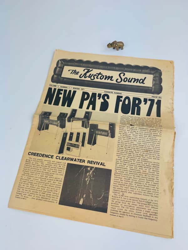 Kustom The Kustom Sound Newspaper 1971 image 1