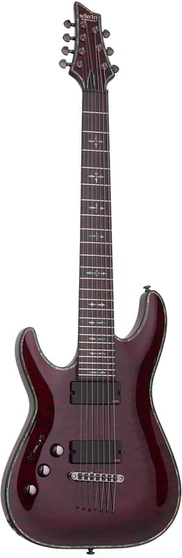 Schecter Hellraiser C-7 LH Black Cherry image 1