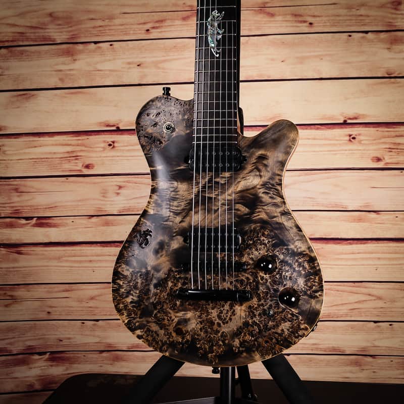 Framus Panthera Supreme 7-String (Purple LEDs, Poplar Burl Top, Chambered) image 1