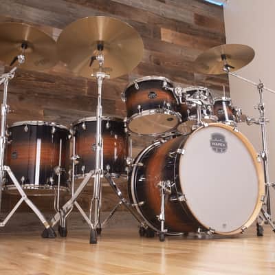 MAPEX ARMORY LIMITED EDITION 6 PIECE DRUM KIT, CARIBBEAN BURST, UK DRUM SHOW KIT image 5
