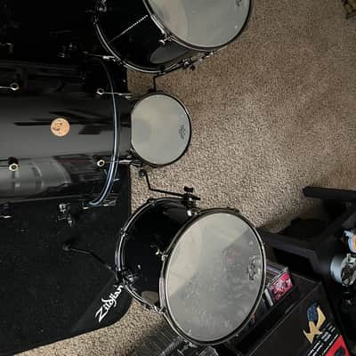 Honest Abe 4-Piece Aluminum Drum Kit , Midnight Black Sparkle, 20/12/14/16 — USA Made image 15