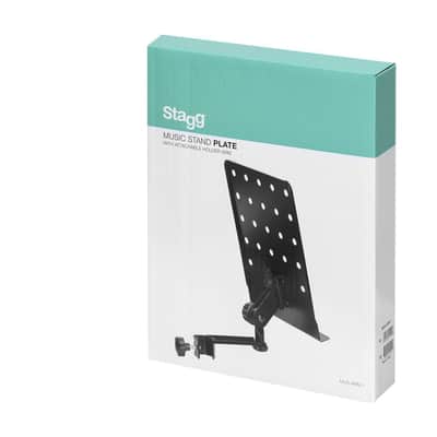 Stagg Music Stand Plate with Attached Holder Arm for Mic Stands MUS-ARM 1 image 6