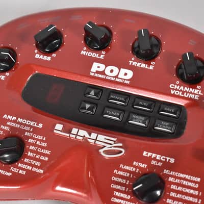 Line6 POD 2.0 Multi FX And Amp Modeler Red image 5