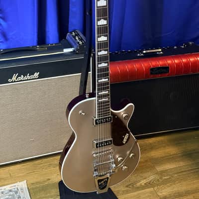 Gretsch 6128t Player's Edition Jet - Sahara Metallic image 1
