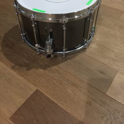 Dallas Drum 14x8 beadless black brass snare drum 2019 Beadless black brass snare drum image 1