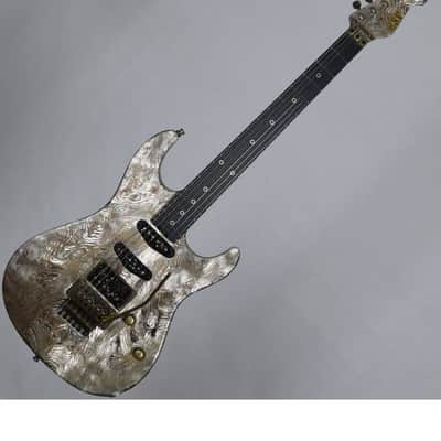 ESP Exhibition Limited Snapper-CTM FR Sand-Blast Maziora Gold Leaf Electric Guitar image 12
