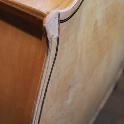 King Mortone Double Bass Blonde c1960 image 24