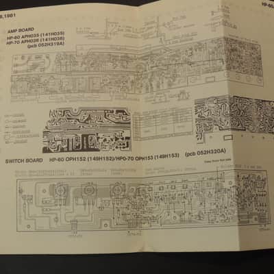 Roland HP-60/70 Service Notes  / Manual [Three Wave Music] image 2