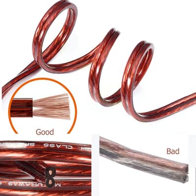 6.35mm to Banana Plug Speaker Cable, 1/4 TS Speaker Wire Cord to Dual Banana 4mm Plugs Audio Cable OFC HiFi Speaker Wire for DJ Application, Mixer -2m image 2