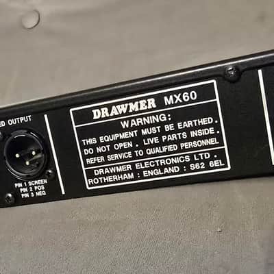 Drawmer  Frontend MX60 STUDIO CHANNEL STRIP- Gold * SUPER RARE GOLD FACE* image 8