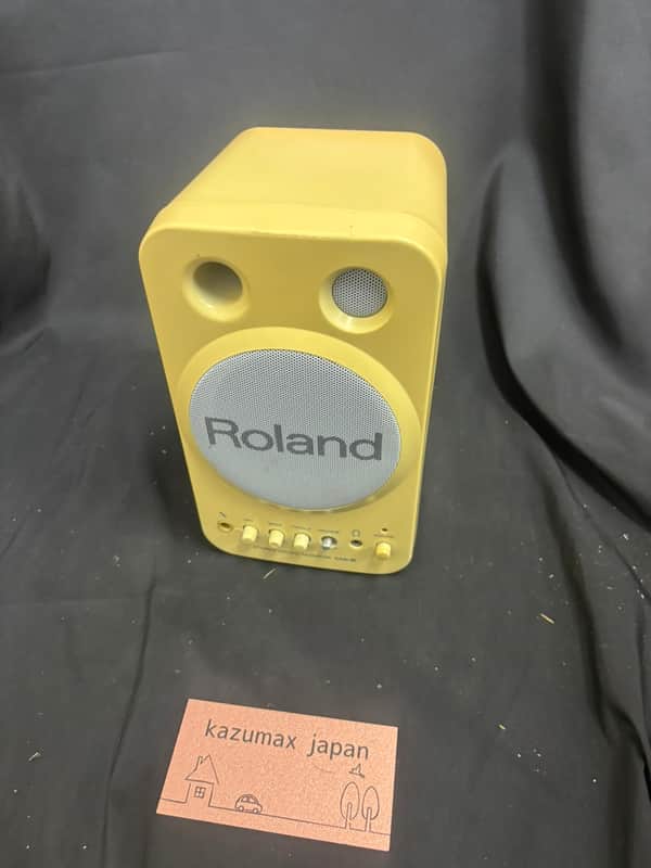 Roland MA-8 Yellow Powered Micro Monitor Single Speaker Sound Confirmed As Is image 1
