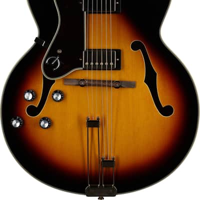 Epiphone Broadway Left-Handed Hollowbody Electric Guitar (with Gig Bag), Vintage Sunburst image 7